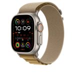 Apple Watch Ultra Tan Alpine Loop Natural Titanium Finish